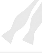 Self Tie White Marcella Bow Tie Evening Tails Dinner DJ Tux Tuxedo Suit