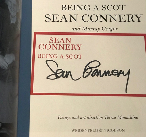 Sean connery signed 1st - connery,
