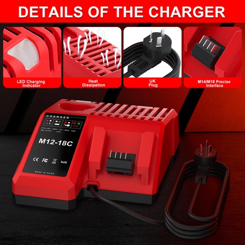 Rapid charger for - charger, milwaukee