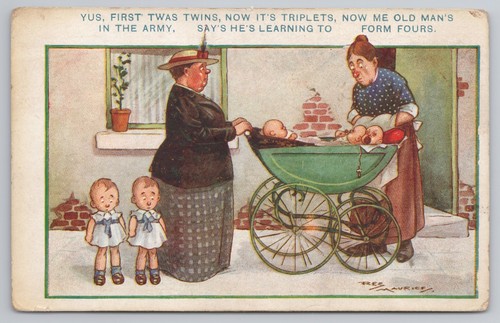 Comic fred maurice - fred, postcard
