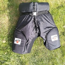 Monarch Field Hockey Goalkeeper Padded Shorts Pants Drawstring Clip Black Size L