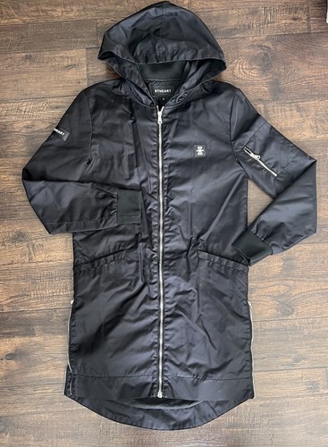 Stheart black midi jacket - black,