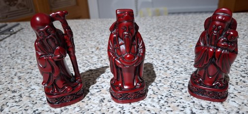 Vintage chinese red resin - vintage, 3