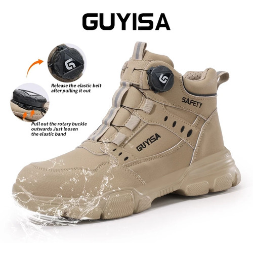 Mens leather ankle safety - leather,