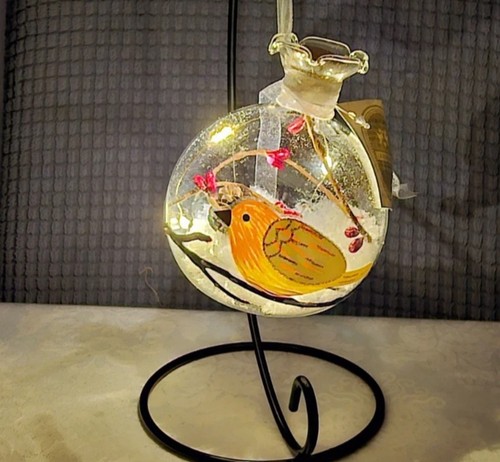 Led glass bauble - led,