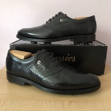 FootJoy 1857 (Classics) Black Leather saddle golf shoes Men's 10.5D *Limited Ed*