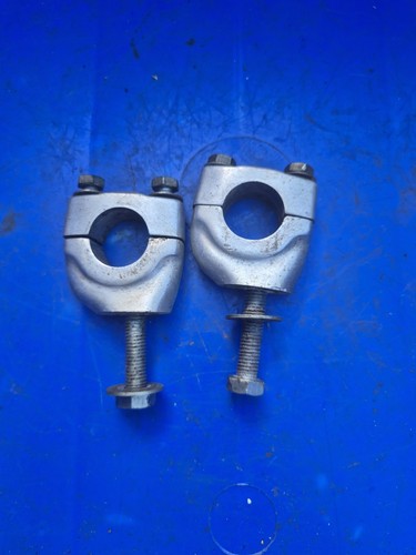 Vintage handle bar mounts - handle,