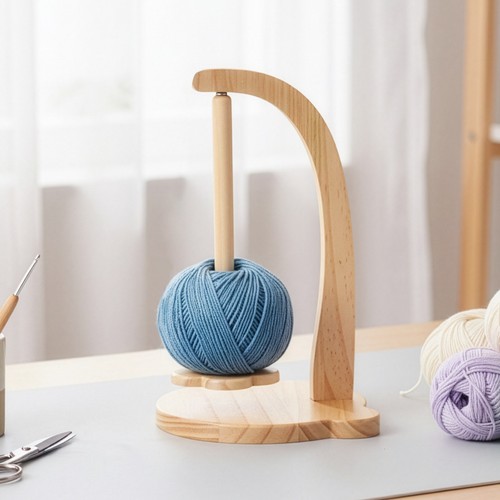 Wooden yarn holder - wooden,