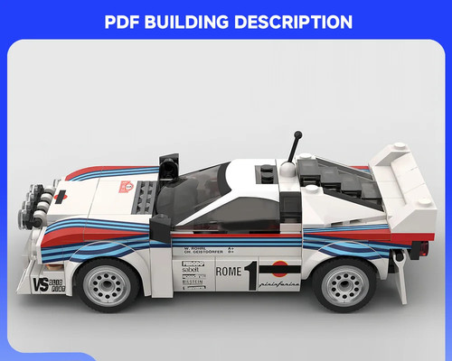 244pcs moc lancia rally - moc,