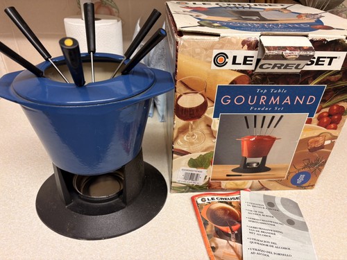 Creuset fondue blue - +, 6