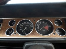 For Ford Capri MK1 MK3 Pre FL Chrome Dial Surrounds Gauge Rings Polished Alloy 