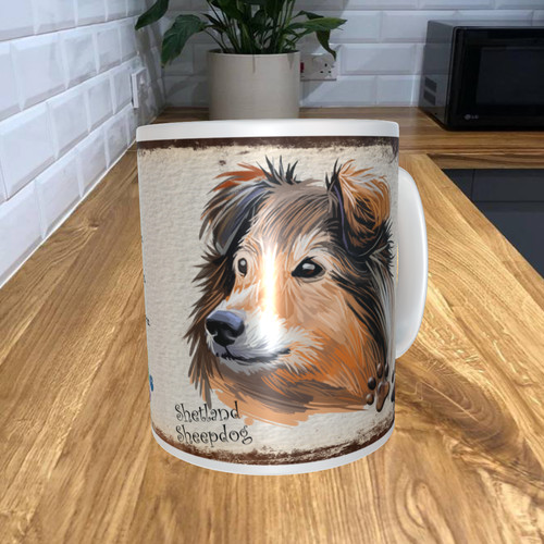 Shetland sheepdog 11oz - shetland,