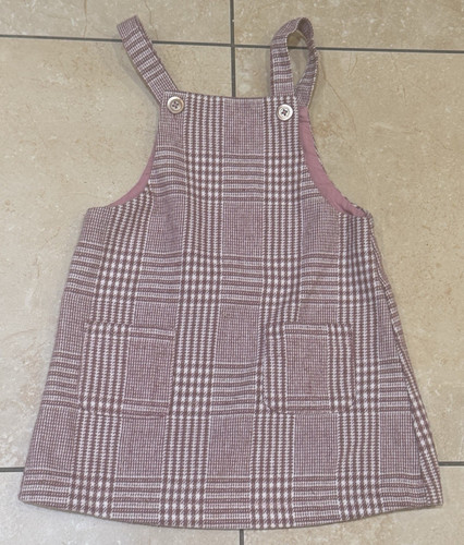 Next girls pink check button - girls,