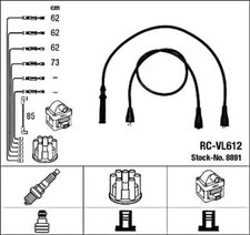 Black Ignition Cable Kit NGK