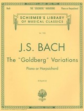 Bach: Goldberg Variations Johann Sebastian Bach Piano Harpsichord (White cover)