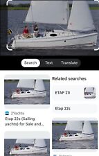 Etap 21i. Yacht. Sail. Wax, Cotton,  Sail, used, White,