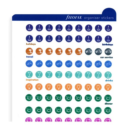 Filofax organiser stickers - filofax,