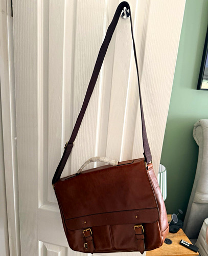 Fossil brown leather - fossil, messenger