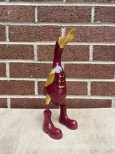 ChiselCraft Hand Carved Wooden Bamboo Root Duck Ironman Duck Iron Hand Painted