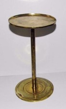 Antique BRASS Church Altar Candle Stand/Holder Irish Convent Chapel 23cm c.1900.