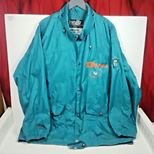 Vintage 90's Campri NFL Miami Dolphins Men Full Zip Windbreaker Jacket Size XL