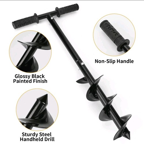 Manual auger 60cm fence post - 60cm,