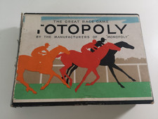 Vintage Waddingtons Totopoly Horse Racing Game 1949 - Small Box Version No Board