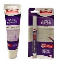 Unibond Grout Pen Reviver Paste Anti-Mould Triple Protection Bath Kitchen