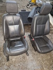 2010-2011 Saab 95 9-5 mk2 black leather electric heated seat set front and back