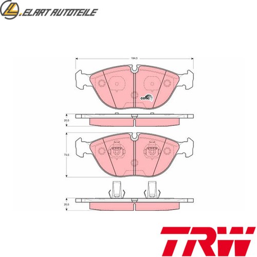 Brake pad set disc - disc,