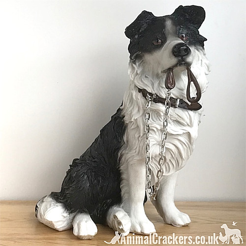 Border collie figurine statue - border,