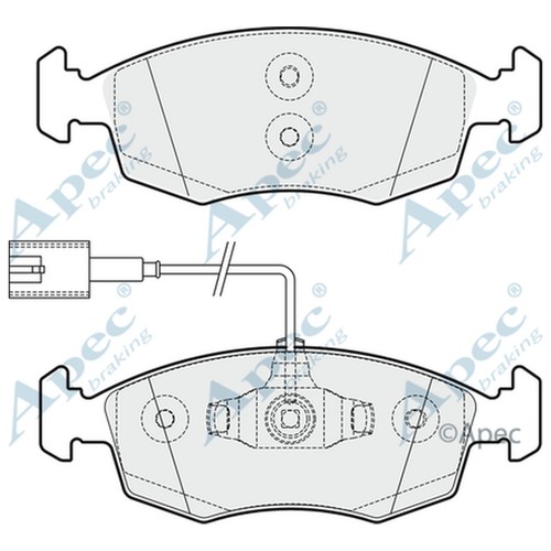 Brake pads set - fiat, 500