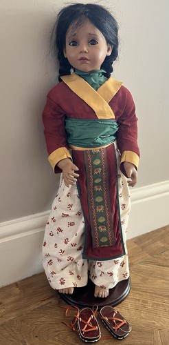 Götz saya doll displayed - götz,