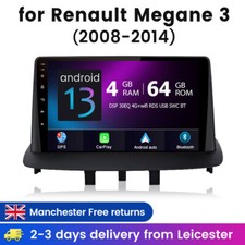 For Renault Megane III 2008-2014 9"Android14 Carplay Stereo Car Radio GPS 4+64GB
