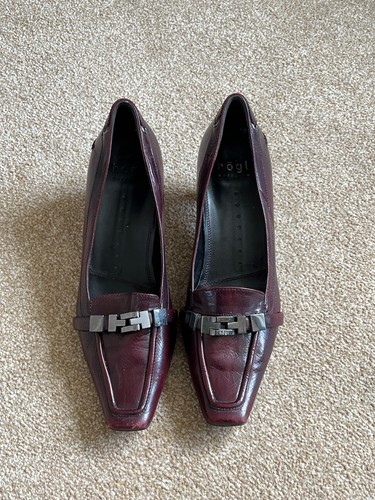 Hogl maroon leather - maroon,