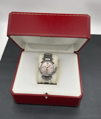 Cartier pasha 2475 pink dial - cartier,