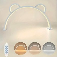 White Light Half Moon Teddy