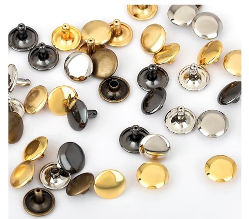 Double head rivet - head, leather