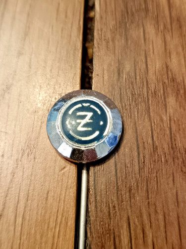 Vintage moped logo pin - vintage, cz