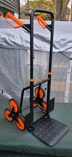 Climbing Stairs Trolley Hand Trucks 6-Wheels Foldable Load Cart Steel 120kg