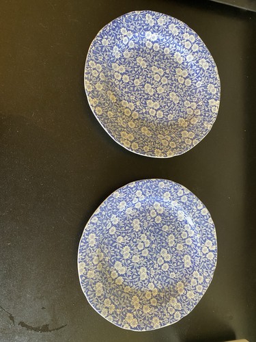 Calico burleigh blue and - and, white