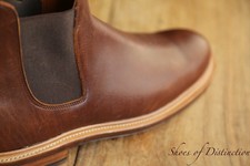 Viberg Tan Brown Leather Chelsea Boots Shoes Men's UK 6 US 7 EU 40 NEW