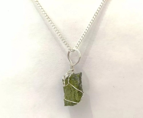 Natural green czech moldavite - czech,