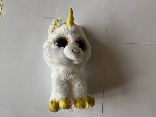 Beanie boo white and gold - ty,