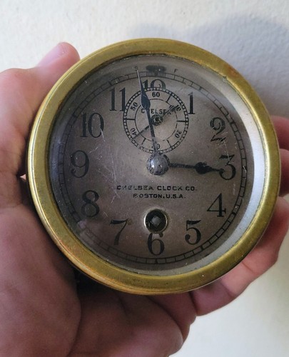 Vintage chelsea clock key wind - chelsea,