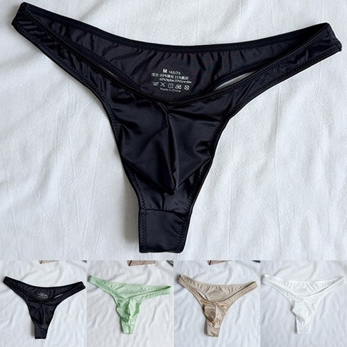 Men glossy satin like - satin-like, thong