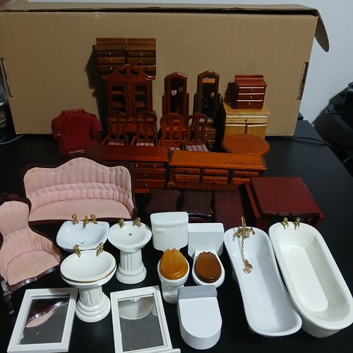 Vintage dolls house furniture - vintage,