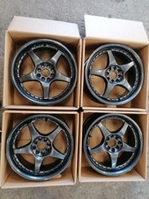 Refurbished League (NO.088) 17x7J multifit alloy wheels X4 (4x100 4x108)