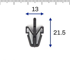 FIT SEAT 10x Plastic Clips For