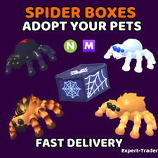 Adopt Your Pets - Spider Boxes, Black Widow, Chilling Spider - Fast Delivery